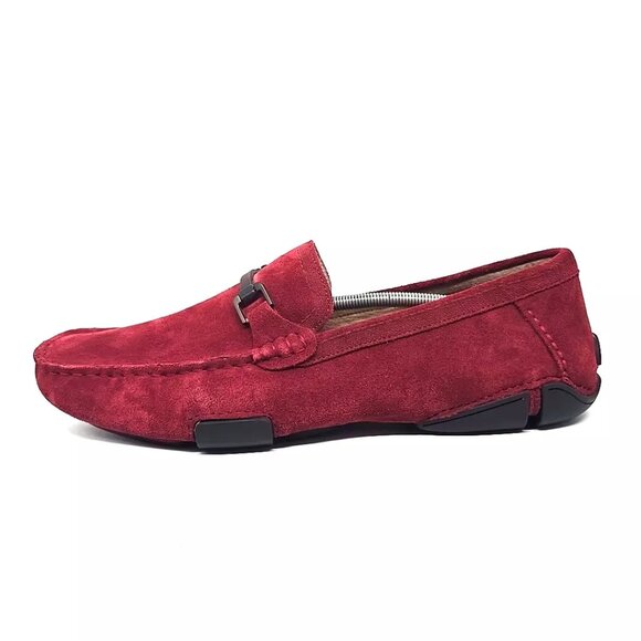 Kenneth Cole Reaction My World Red Leather Slip on Comfort Shoes Men\'s Size 13W main image 4